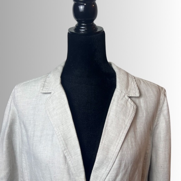 Caslon Linen/Cotton Blend Single Breast, Double Button, Casual Blazer, Sz Large - Picture 8 of 11